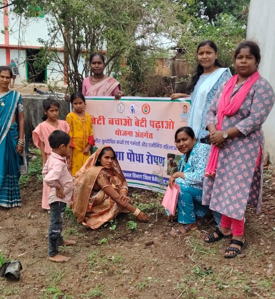 कुपोषण मुक्त छत्तीसगढ़ की दिशा में अनूठी पहल : मुनगा पौधारोपण से घर-घर पहुंचेगा पोषण का संदेश