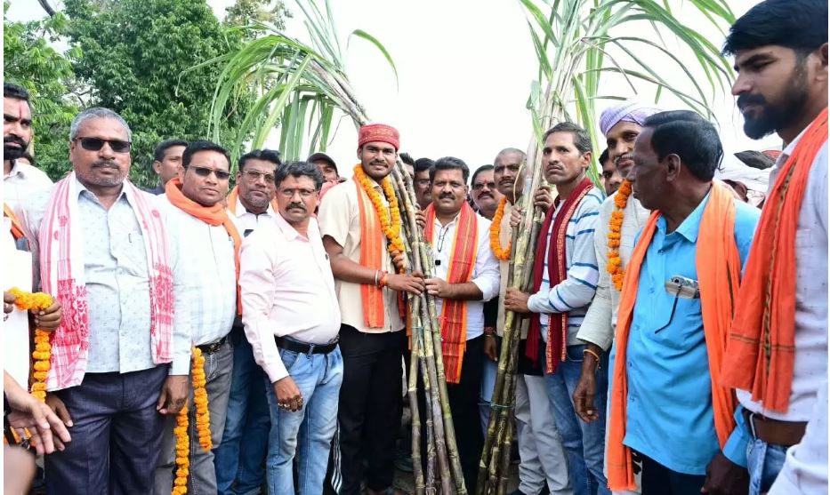 गन्ने का मूल्य 425 रुपये प्रति क्विंटल होने पर किसानों में खुशी