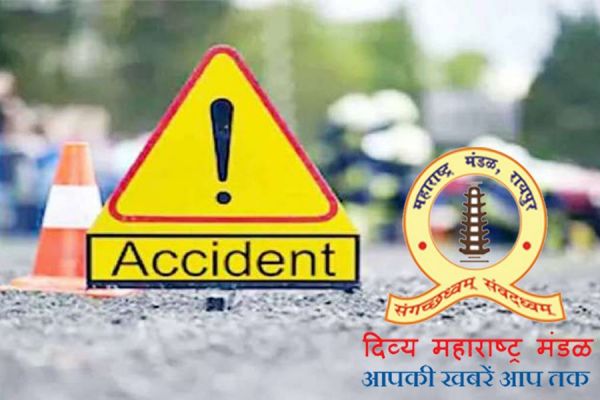 नवा रायपुर में भीषण सड़क हादसा, पति कि मौत, पत्नी गंभीर