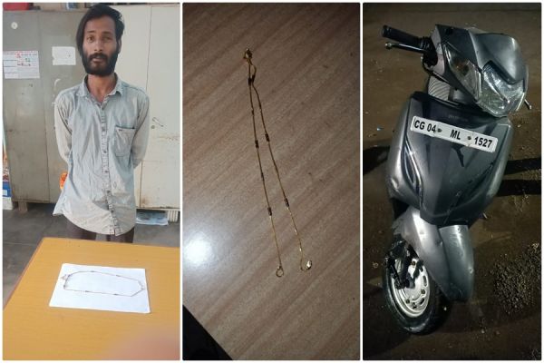 मार्निग वाक में निकली महिला की चैन स्नेचिंग करने वाला शातिर आरोपी पहुंचा सलाखों के पीछे