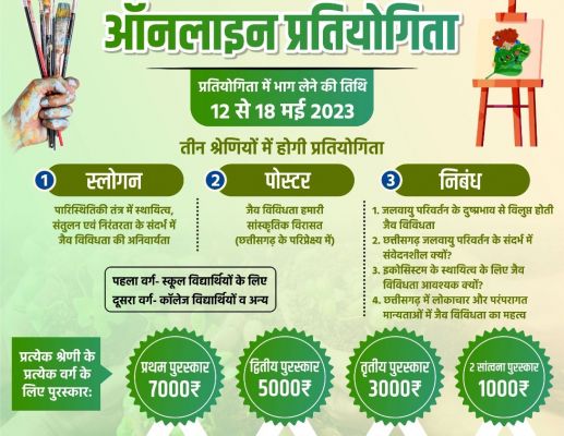 जैव विविधता के प्रति जागरूकता लाने हो रही है ऑनलाइन प्रतियोगिता, जानिए कैसे ले भाग