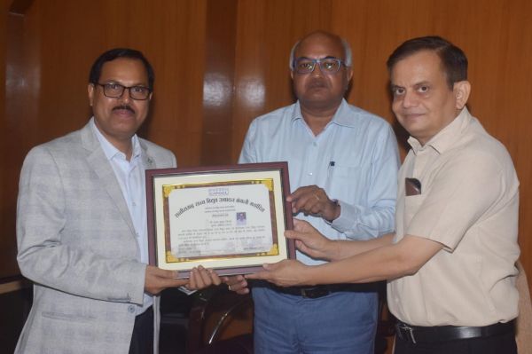 पॉवर कंपनी में मुख्य अभियंता सिन्हा विदाई, सहायक प्रबंधक राव एवं अनुभाग अधिकारी नायक भी हुए सेवानिवृत्त