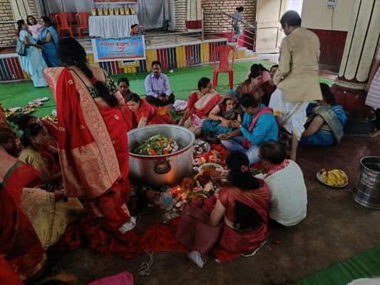 रूद्राभिषेक के साथ मैथिल समाज के लघु उद्यमिता का समागम... युवाओं में दिखा उत्साह