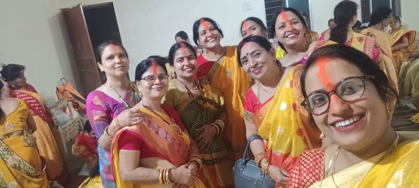 मैथिल ब्राह्मण महिला सभा की महिला इकाई ने मनाया बसंतोत्सव... महिला इकाई का किया विस्तार