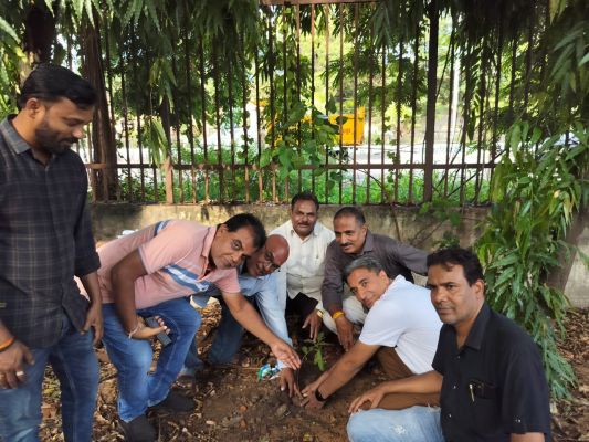 कुलदीप निगम की 60वीं जयंती पर विभिन्न स्थानों पर किया गया पौधरोपण