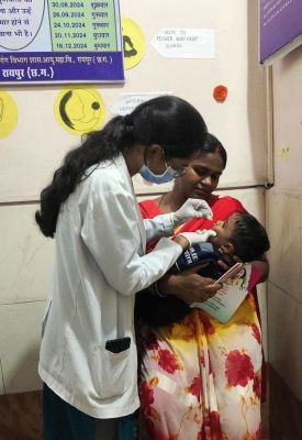 आयुर्वेद महाविद्यालय चिकित्सालय में 2046 बच्चों का स्वर्णप्राशन