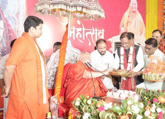 मुख्यमंत्री विष्णु देव साय कोरबा में श्रीराम कथा महोत्सव में हुए शामिल