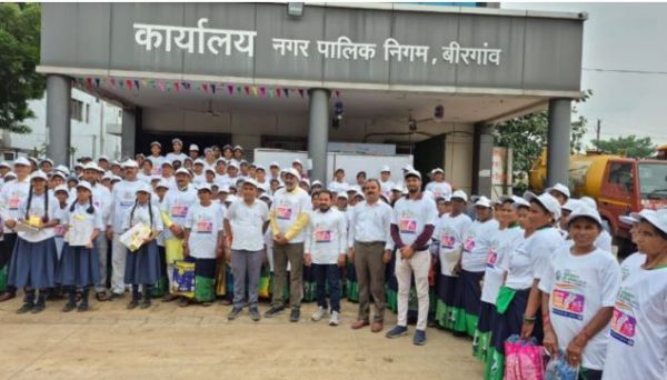 नगर पालिक निगम बीरगांव में मनाया गया स्वच्छता सम्मान समारोह 2025