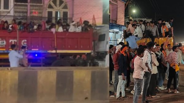 ट्रेलर में 200 से ज्यादा यात्रियों को भरकर ले जा रहा चालक गिरफ्तार, पुलिस की बड़ी कार्रवाई