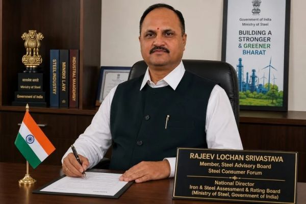 रायपुर के राजीव लोचन श्रीवास्तव स्टील एडवाइजरी बोर्ड के सदस्य नियुक्त