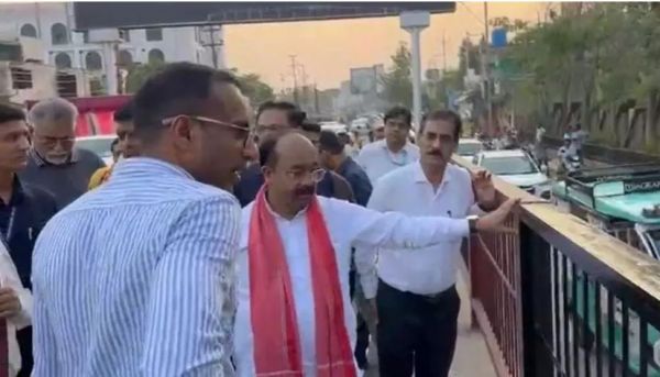 कचना ओवरब्रिज जल्द होगा शुरू, डिप्टी सीएम अरुण साव ने किया निरीक्षण