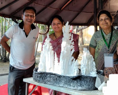  सृजन का कमाल: &lsquo;आकार-2026&rsquo; में सिपोरेक्स और थर्माकोल से गढ़ी गई कला की नई दुनिया