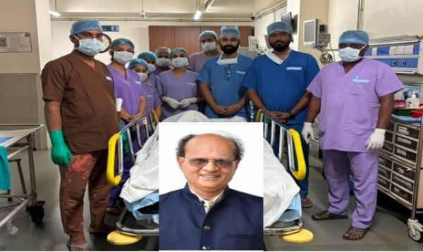 एम्स रायपुर में 59 वर्षीय व्यक्ति का अंगदान; छत्तीसगढ़ के सबसे अधिक आयु के मृतक अंगदाता बने अश्विन कुमार राठौर