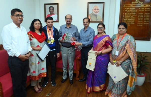  राज्यपाल  डेका ने की विशेष ओलंपिक में स्वर्ण पदक विजेता इभानन साहू की सराहना